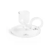 Tiny ljusstake curved, Clear