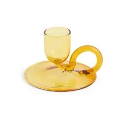 Tiny ljusstake curved, Yellow