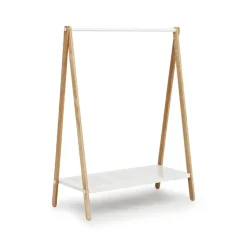Toj klädhängare, white, stativ i ask