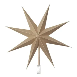 Toppstjärna Ø30 cm, Natural brown