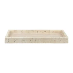 Travertine dekorationsbricka 16x31 cm, Linen