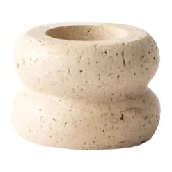Travertine ljusstake, Small 5 cm