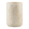 Travertine tandborsthållare 10 cm, Linen