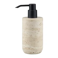 Travertine tvålpump 17,5 cm, Linen