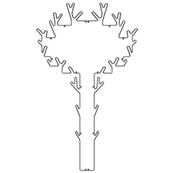 Tree Hanger, svart