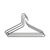 Triangel galge 3-pack, Krom