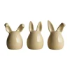 Triplets påskhare 3-pack, Shiny yellow