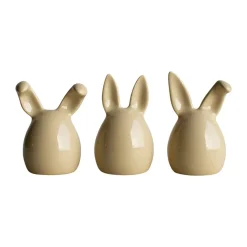 Triplets påskhare 3-pack, Shiny yellow