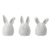 Triplets påskhare 3-pack, White dot