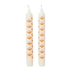 Tulip kronljus 2-pack, White-soft pink