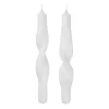 Twist twisted candles skruvade ljus 23 cm 2-pack, Pure white
