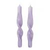 Twist twisted candles skruvade ljus 23 cm 2-pack, Orchid light purple