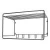 Uptown hatthylla, Svart