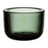 Valkea ljuslykta glas 60 mm, Tallgrön