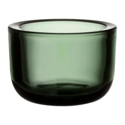 Valkea ljuslykta glas 60 mm, Tallgrön