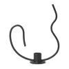 Valse ljusstake low, Black