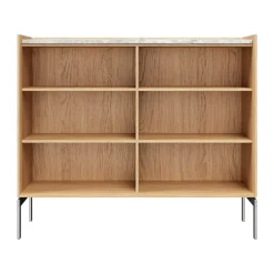 Vipp Cabinet H3 sideboard med ben, Light oak-marble