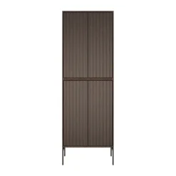Vipp Cabinet H4 skåp med ben, Dark oak, doors
