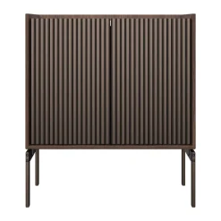 Vipp Cabinet H2 skåp med ben, Dark oak-marble, doors
