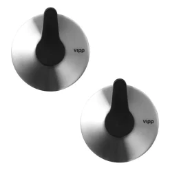 Vipp12 krok med sugpropp 2-pack, Stainless steel