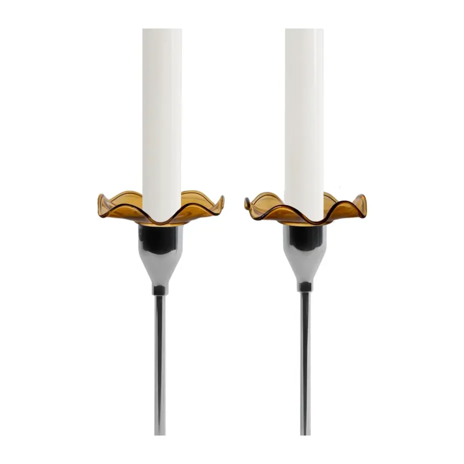 Viva ljusmanschett 2-pack, Amber