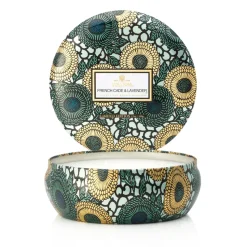 3-wick in a tin ljus 40 timmar, French Cade & Lavender