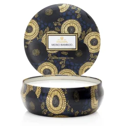 3-wick in a tin ljus 40 timmar, Moso Bamboo