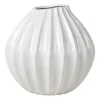 Wide vas ivory, 40 cm