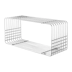 Wire hylla, Chrome, 31x70x26 cm