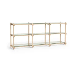 Woody hylla, Oak-clear glass, low