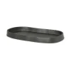 Yama bricka oval 9,5x19 cm, Svärtad aluminium